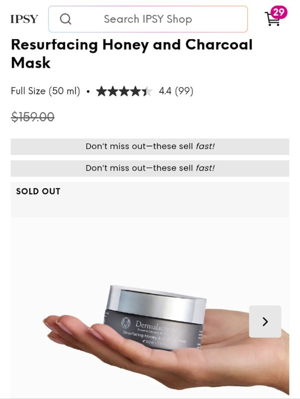 Dermalactives Resurfacing Honey & Clay Mask NWT NEW